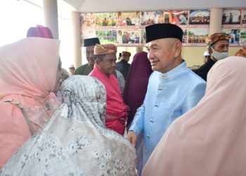 Bupati Saipul Mbuinga Gelar Open House di Suasa Hari Yang Fitri