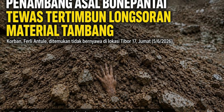 Tragedi di Suwawa: Penambang Asal Bonepantai Meninggal Dunia Tertimbun Longsoran Material Tambang