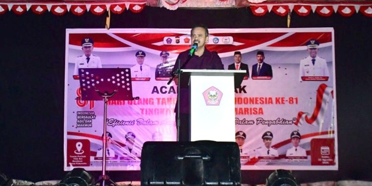 Puncak peringatan Hari Ulang Tahun (HUT) ke-81 Proklamasi Kemerdekaan Republik Indonesia tingkat Kecamatan Marisa resmi ditutup.