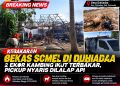 Kebakaran Bekas Somel di Duhiadaa, 2 Kambing Terpanggang dan Pickup Nyaris Terbakar